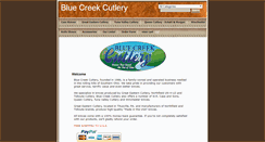 Desktop Screenshot of bluecreekcutlery.com